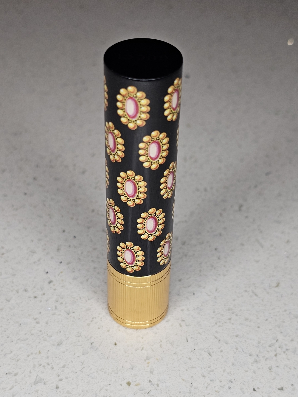 Gucci Rouge de Beauté Brilliant Lipstick 411 Emmy Petals - Picture 7 of 7